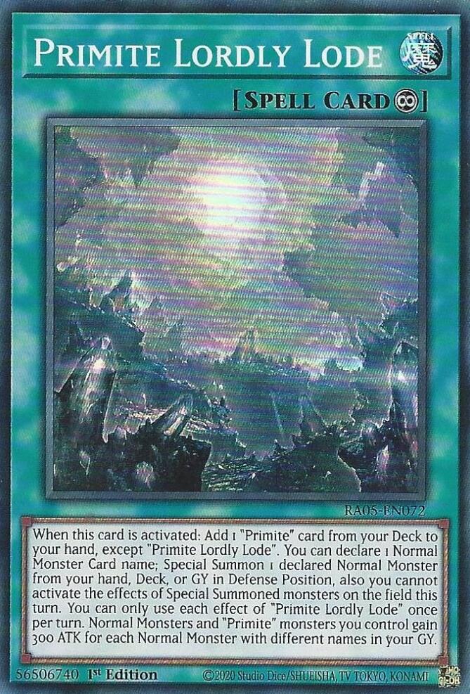Primite Lordly Lode [RA05-EN072] Super Rare | Exor Games Bridgewater