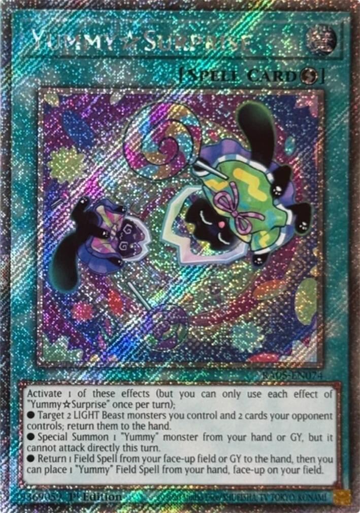 YummySurprise (Platinum Secret Rare) [RA05-EN074] Platinum Secret Rare | Exor Games Bridgewater