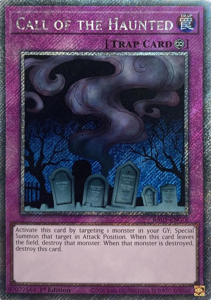 Call of the Haunted (Platinum Secret Rare) [RA05-EN076] Platinum Secret Rare | Exor Games Bridgewater