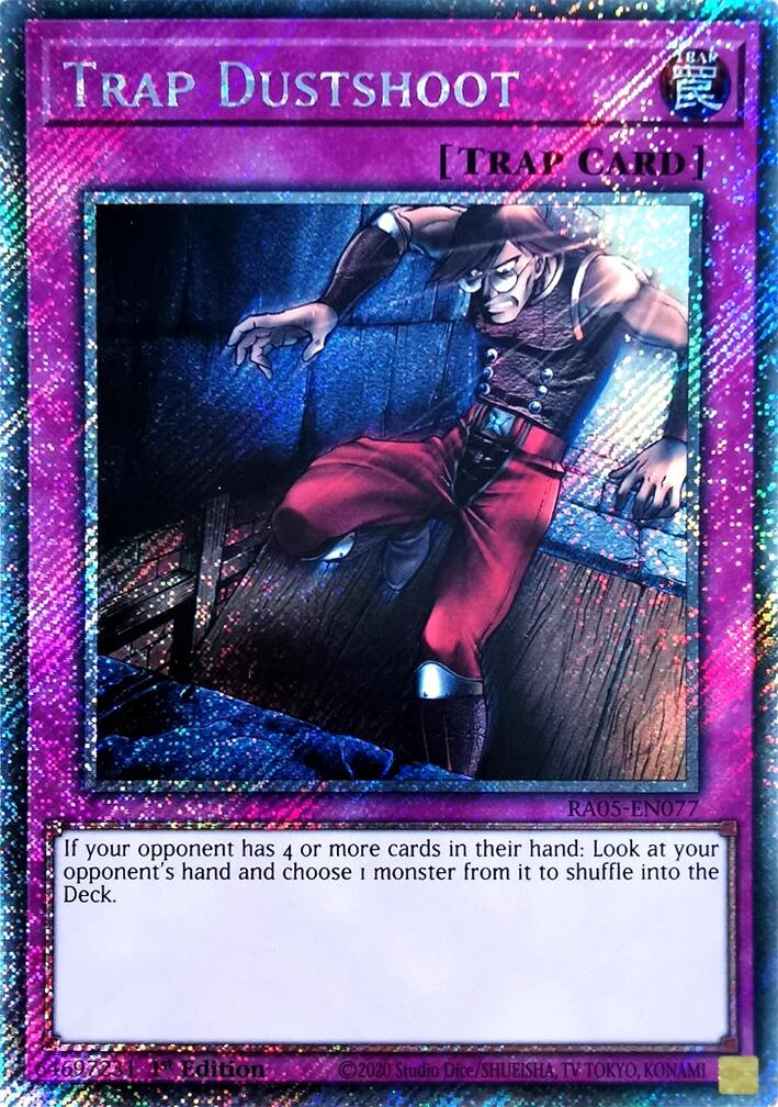 Trap Dustshoot (Platinum Secret Rare) [RA05-EN077] Platinum Secret Rare | Exor Games Bridgewater