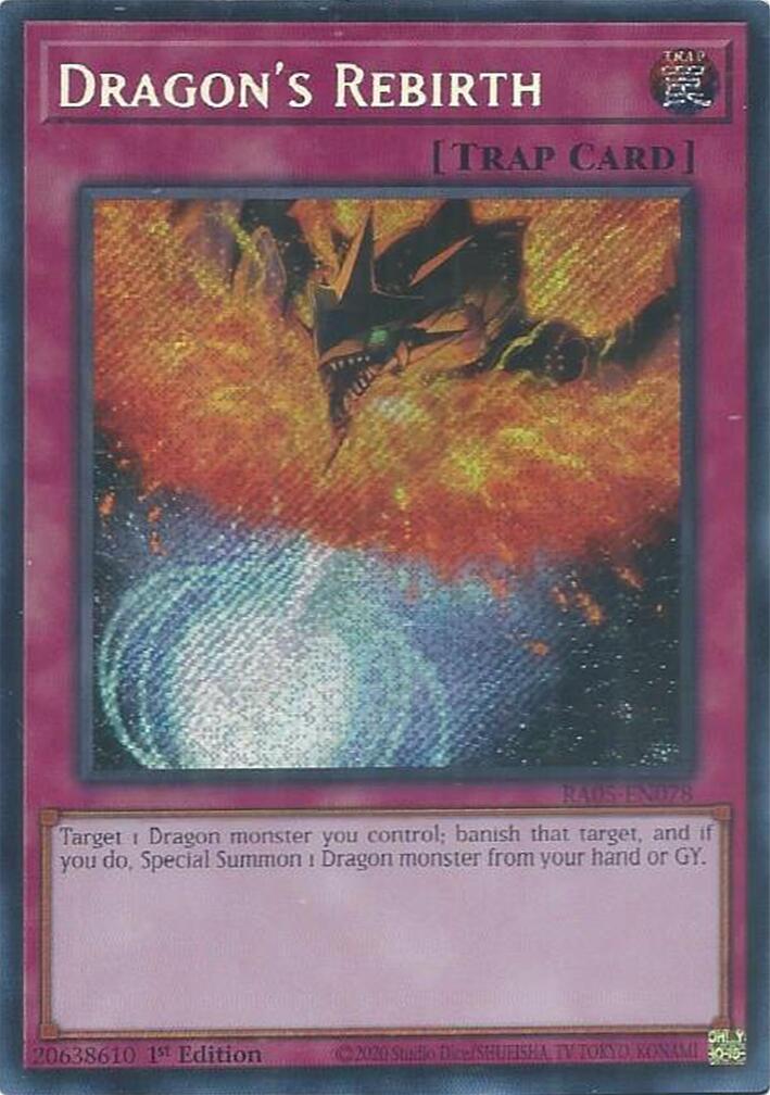 Dragon's Rebirth (Secret Rare) [RA05-EN078] Secret Rare | Exor Games Bridgewater