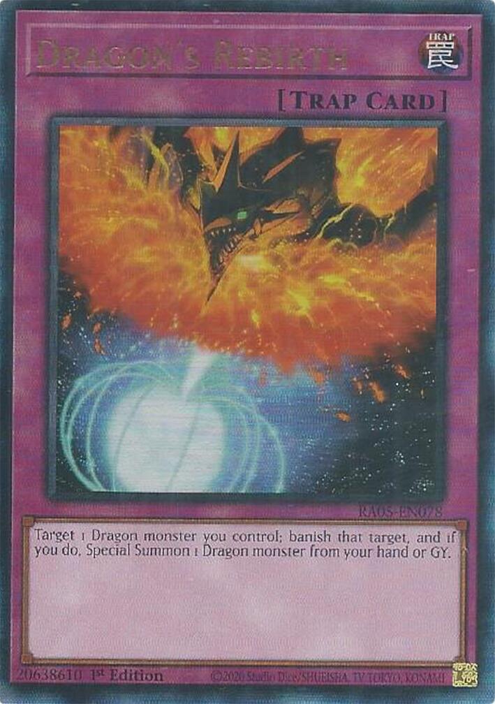 Dragon's Rebirth (Ultimate Rare) [RA05-EN078] Ultimate Rare | Exor Games Bridgewater