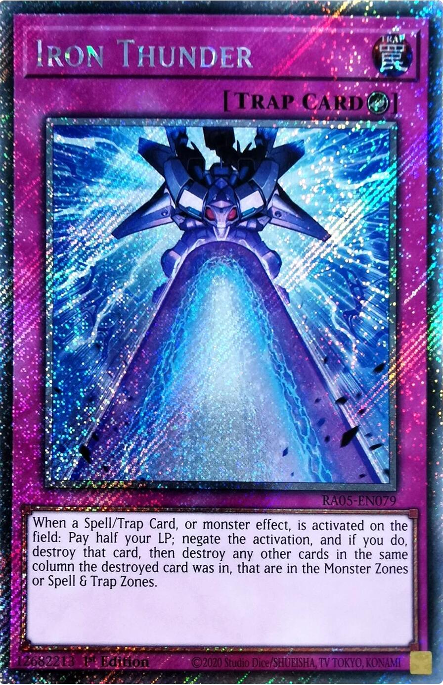 Iron Thunder (Platinum Secret Rare) [RA05-EN079] Platinum Secret Rare | Exor Games Bridgewater