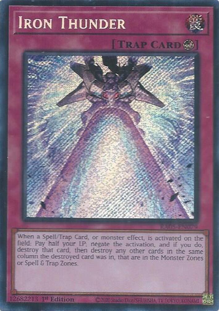 Iron Thunder (Secret Rare) [RA05-EN079] Secret Rare | Exor Games Bridgewater