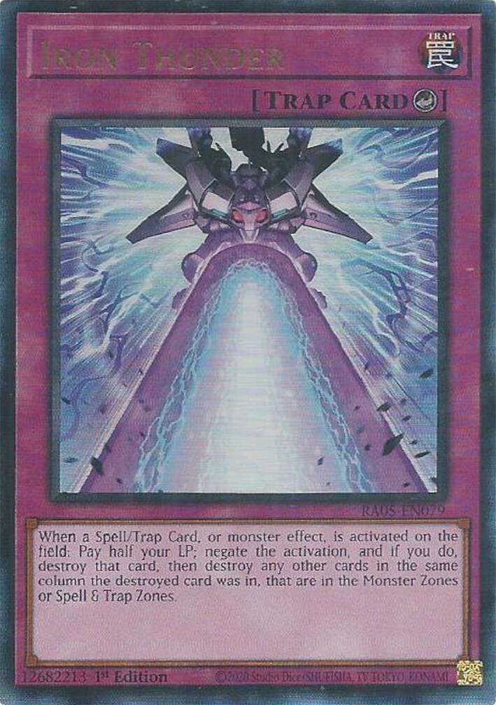 Iron Thunder (Ultimate Rare) [RA05-EN079] Ultimate Rare | Exor Games Bridgewater