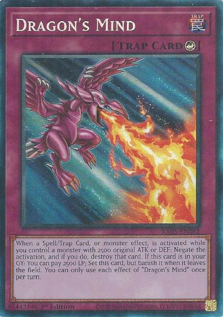 Dragon's Mind (Collector's Rare) [RA05-EN082] Collector's Rare | Exor Games Bridgewater