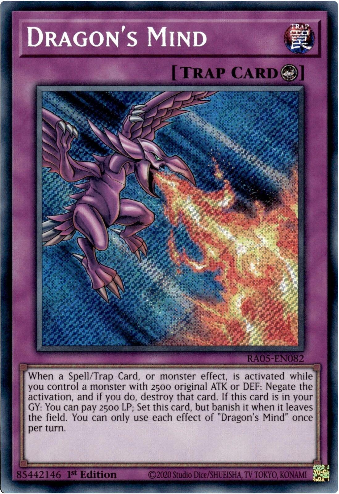 Dragon's Mind (Secret Rare) [RA05-EN082] Secret Rare | Exor Games Bridgewater
