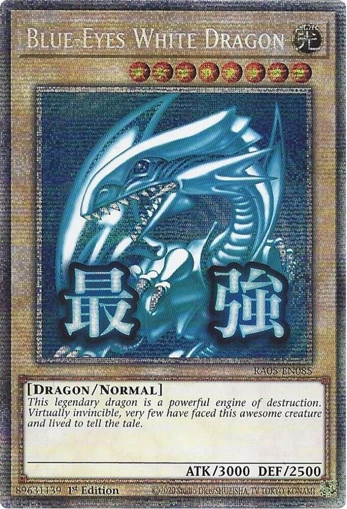 Blue-Eyes White Dragon (Starlight Rare) [RA05-EN085] Starlight Rare | Exor Games Bridgewater