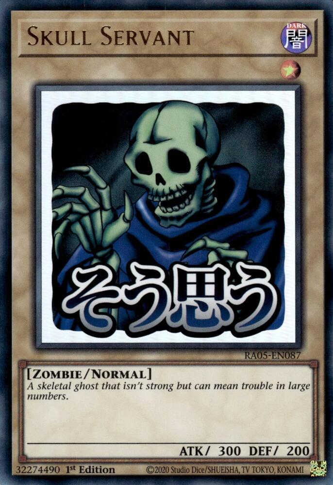 Skull Servant [RA05-EN087] Ultra Rare | Exor Games Bridgewater
