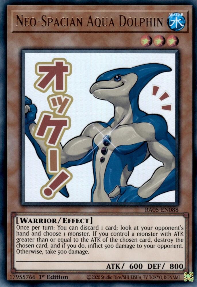 Neo-Spacian Aqua Dolphin [RA05-EN088] Ultra Rare | Exor Games Bridgewater
