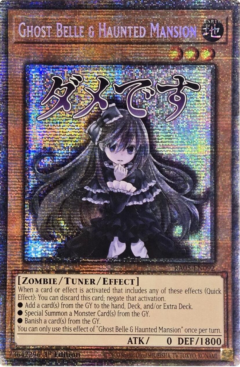 Ghost Belle & Haunted Mansion (Starlight Rare) [RA05-EN092] Starlight Rare | Exor Games Bridgewater