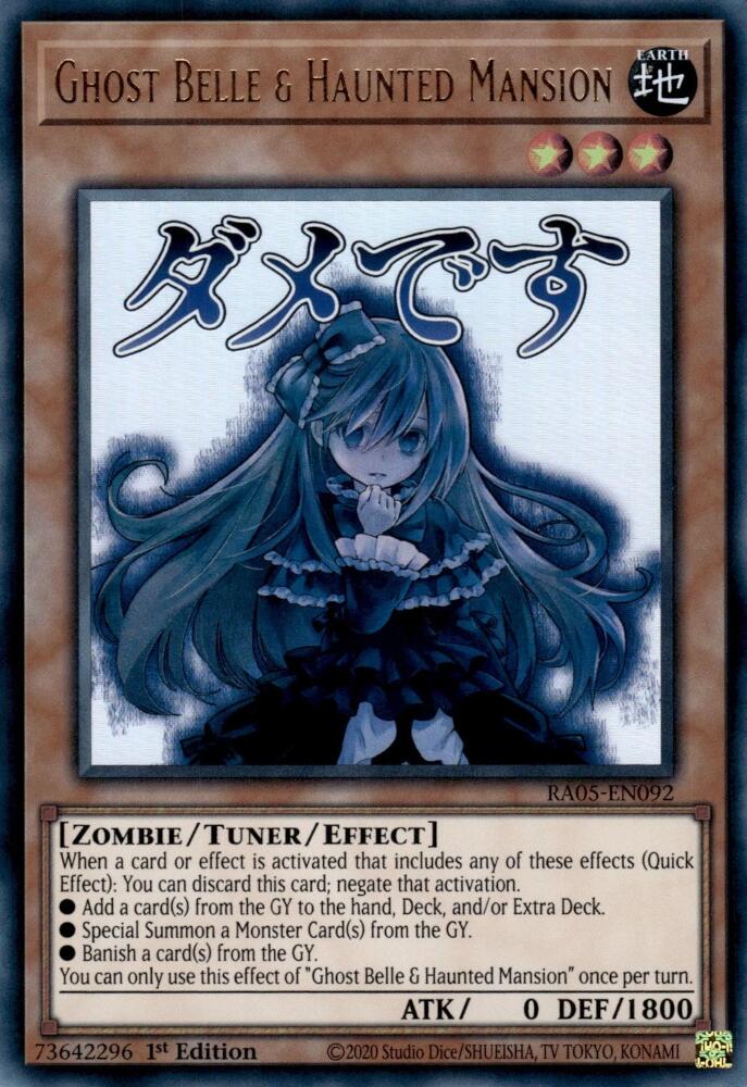Ghost Belle & Haunted Mansion [RA05-EN092] Ultra Rare | Exor Games Bridgewater