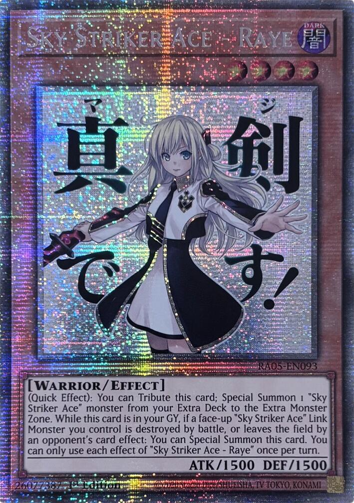 Sky Striker Ace - Raye (Starlight Rare) [RA05-EN093] Starlight Rare | Exor Games Bridgewater
