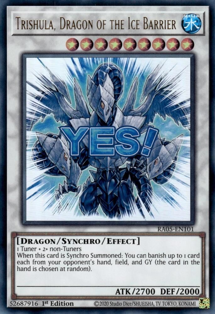 Trishula, Dragon of the Ice Barrier [RA05-EN101] Ultra Rare | Exor Games Bridgewater