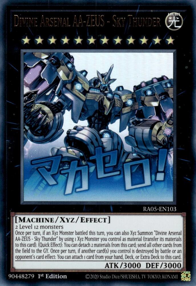 Divine Arsenal AA-ZEUS - Sky Thunder [RA05-EN103] Ultra Rare | Exor Games Bridgewater