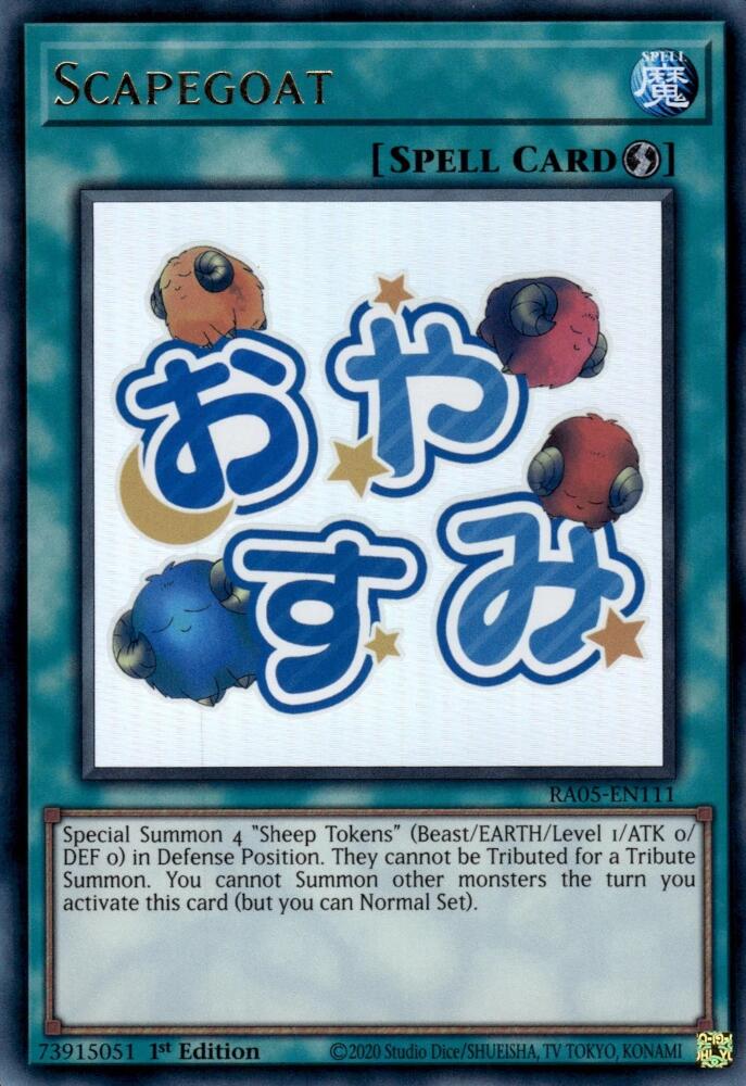Scapegoat [RA05-EN111] Ultra Rare | Exor Games Bridgewater