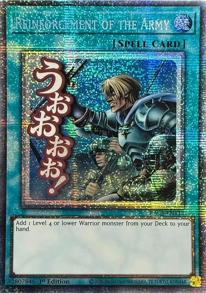 Reinforcement of the Army (Starlight Rare) [RA05-EN113] Starlight Rare | Exor Games Bridgewater