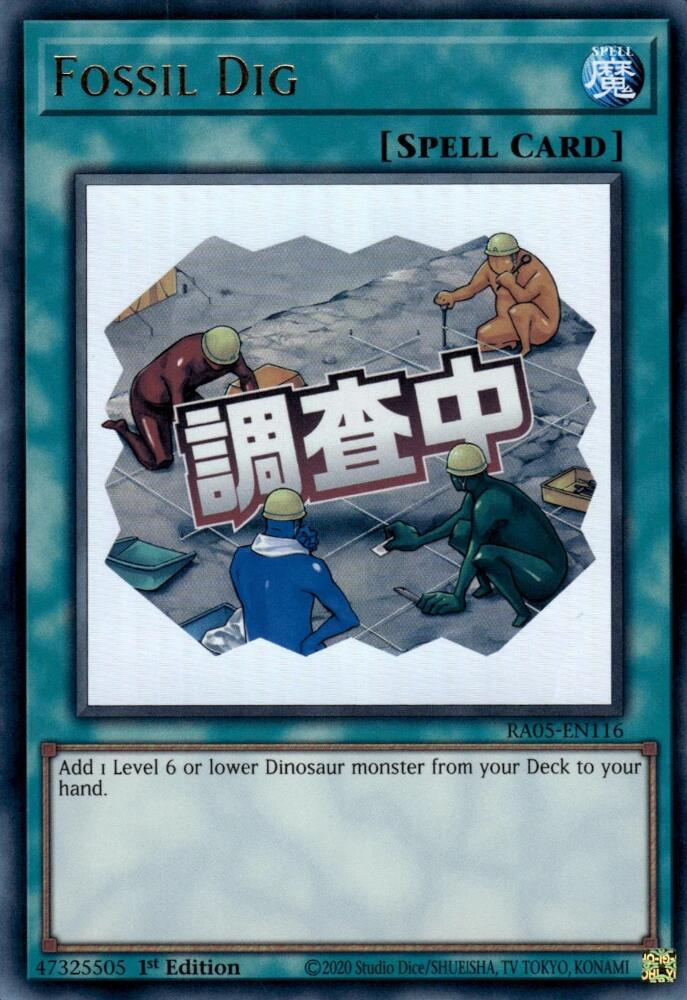 Fossil Dig [RA05-EN116] Ultra Rare | Exor Games Bridgewater
