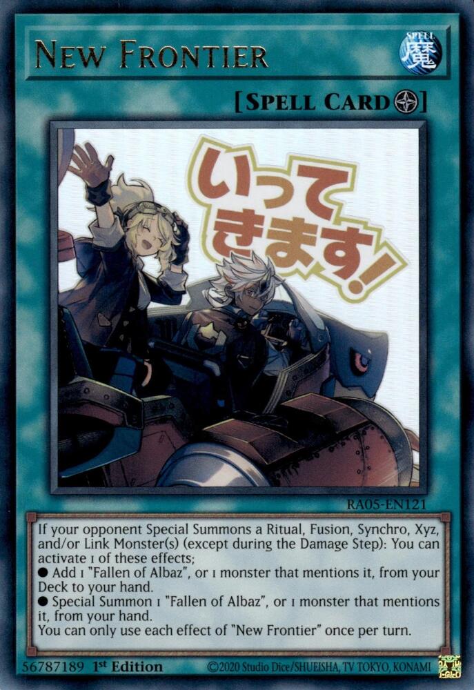 New Frontier [RA05-EN121] Ultra Rare | Exor Games Bridgewater