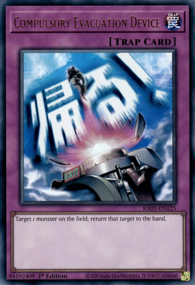 Compulsory Evacuation Device [RA05-EN125] Ultra Rare | Exor Games Bridgewater