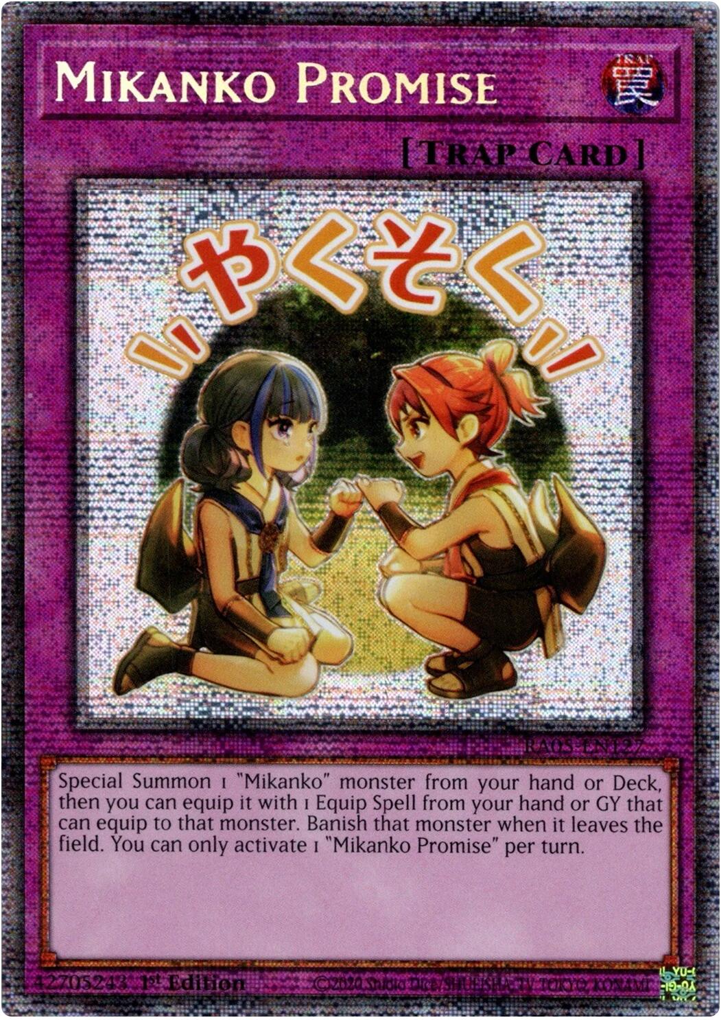 Mikanko Promise (Starlight Rare) [RA05-EN127] Starlight Rare | Exor Games Bridgewater