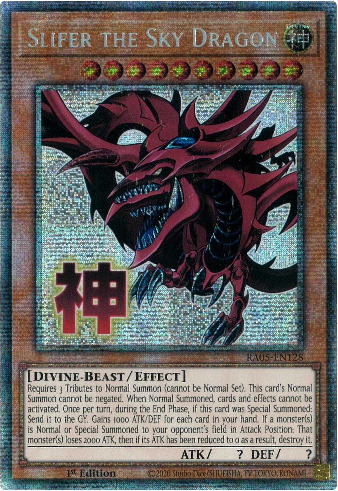 Slifer the Sky Dragon (Starlight Rare) [RA05-EN128] Starlight Rare | Exor Games Bridgewater