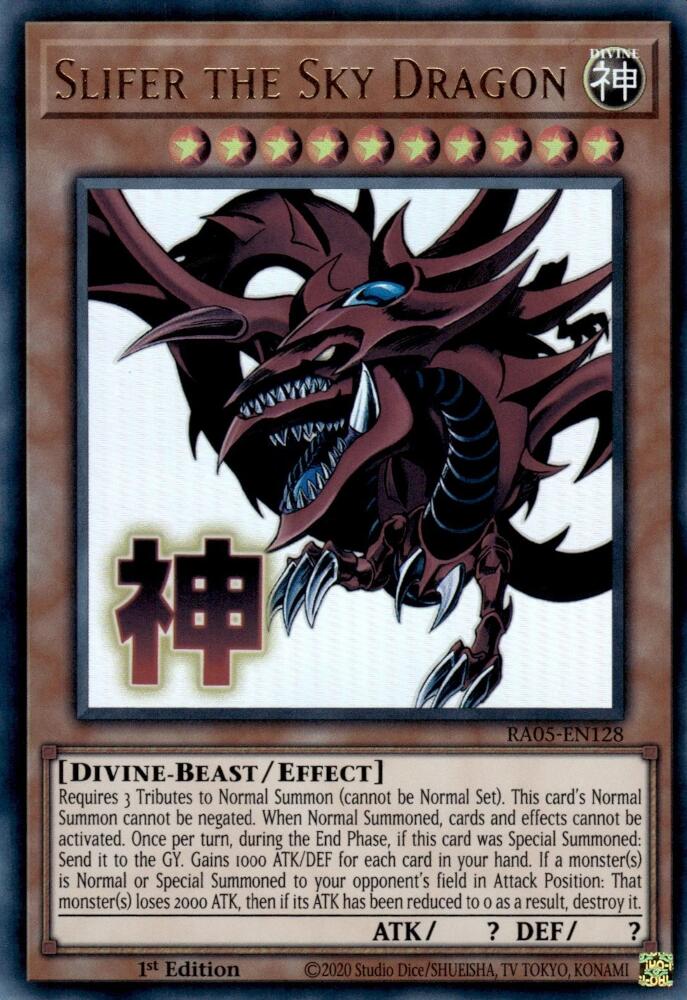 Slifer the Sky Dragon [RA05-EN128] Ultra Rare | Exor Games Bridgewater