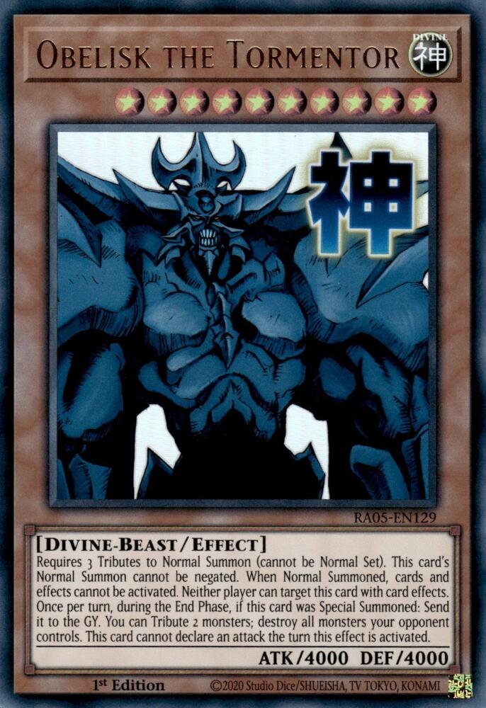 Obelisk the Tormentor [RA05-EN129] Ultra Rare | Exor Games Bridgewater