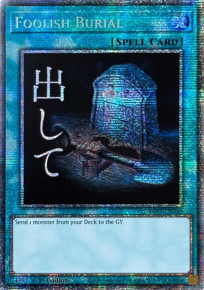 Foolish Burial (Starlight Rare) [RA05-EN138] Starlight Rare | Exor Games Bridgewater