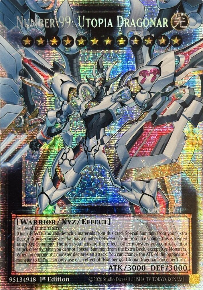 Number 99: Utopia Dragonar (Starlight Rare) [RA05-EN144] Starlight Rare | Exor Games Bridgewater