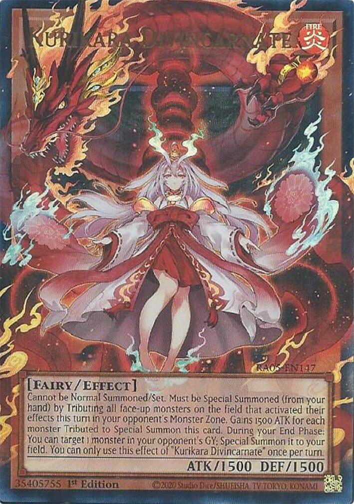Kurikara Divincarnate [RA05-EN147] Ultra Rare | Exor Games Bridgewater