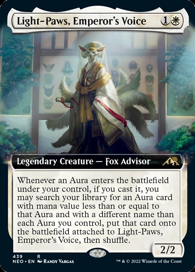 Light-Paws, Emperor's Voice (Extended Art) [Kamigawa: Neon Dynasty] | Exor Games Bridgewater