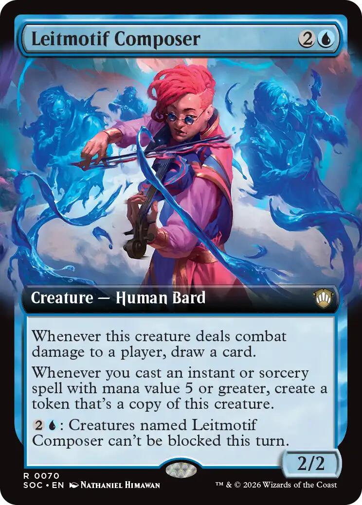 Leitmotif Composer (Extended Art) [Secrets of Strixhaven Commander] | Exor Games Bridgewater