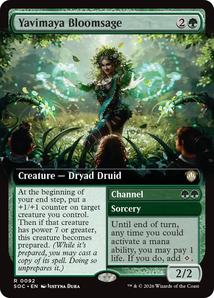 Yavimaya Bloomsage (Extended Art) [Secrets of Strixhaven Commander] | Exor Games Bridgewater