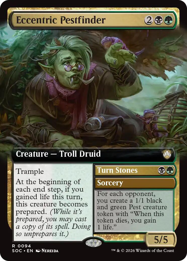 Eccentric Pestfinder (Extended Art) [Secrets of Strixhaven Commander] | Exor Games Bridgewater