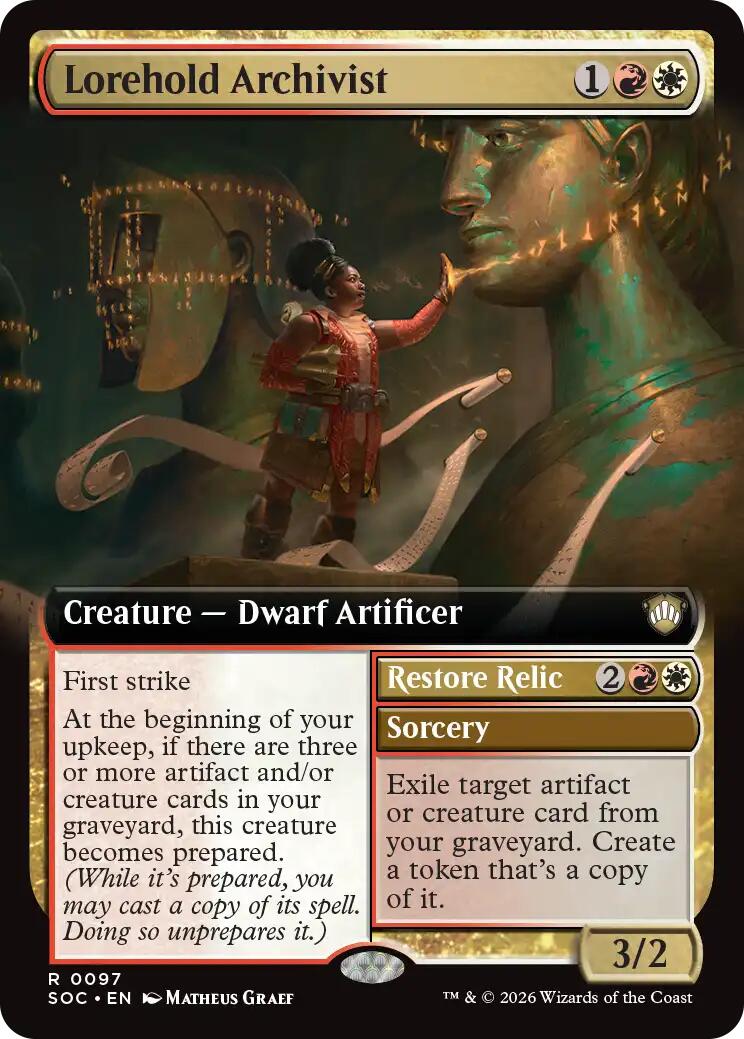 Lorehold Archivist (Extended Art) [Secrets of Strixhaven Commander] | Exor Games Bridgewater