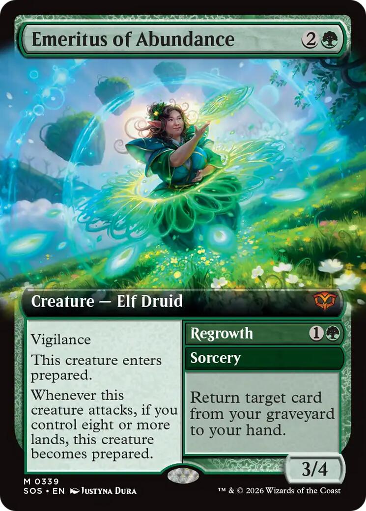 Emeritus of Abundance (Extended Art) [Secrets of Strixhaven] | Exor Games Bridgewater