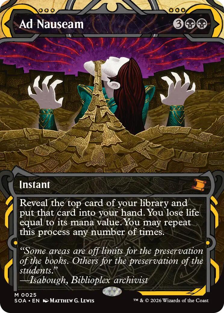 Ad Nauseam [Secrets of Strixhaven: Mystical Archive] | Exor Games Bridgewater
