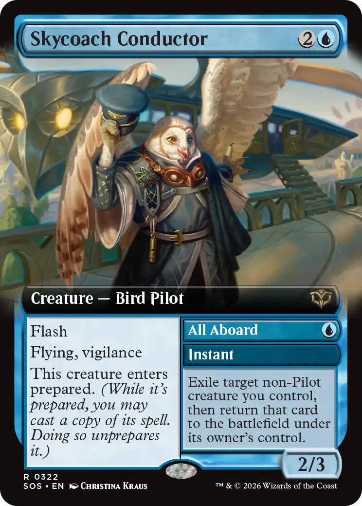 Skycoach Conductor (Extended Art) [Secrets of Strixhaven] | Exor Games Bridgewater