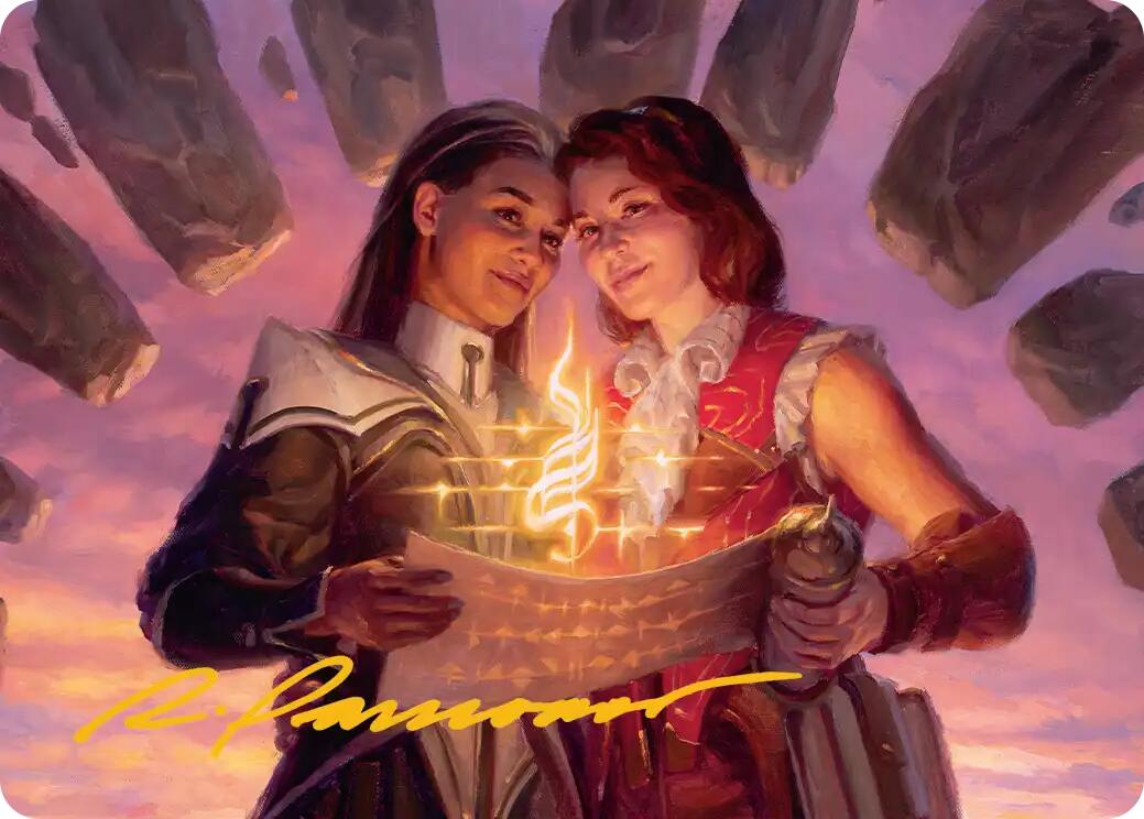 Joined Researchers Art Card (Gold-Stamped Signature) [Secrets of Strixhaven Art Series] | Exor Games Bridgewater