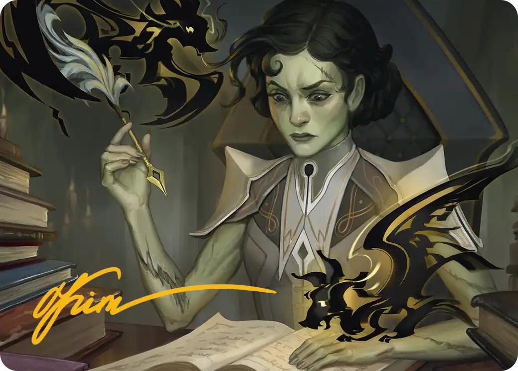 Eternal Student Art Card (Gold-Stamped Signature) [Secrets of Strixhaven Art Series] | Exor Games Bridgewater