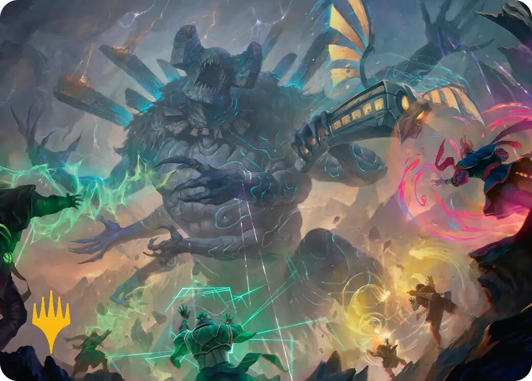 Moment of Reckoning Art Card (Gold-Stamped Planeswalker Symbol) [Secrets of Strixhaven Art Series] | Exor Games Bridgewater