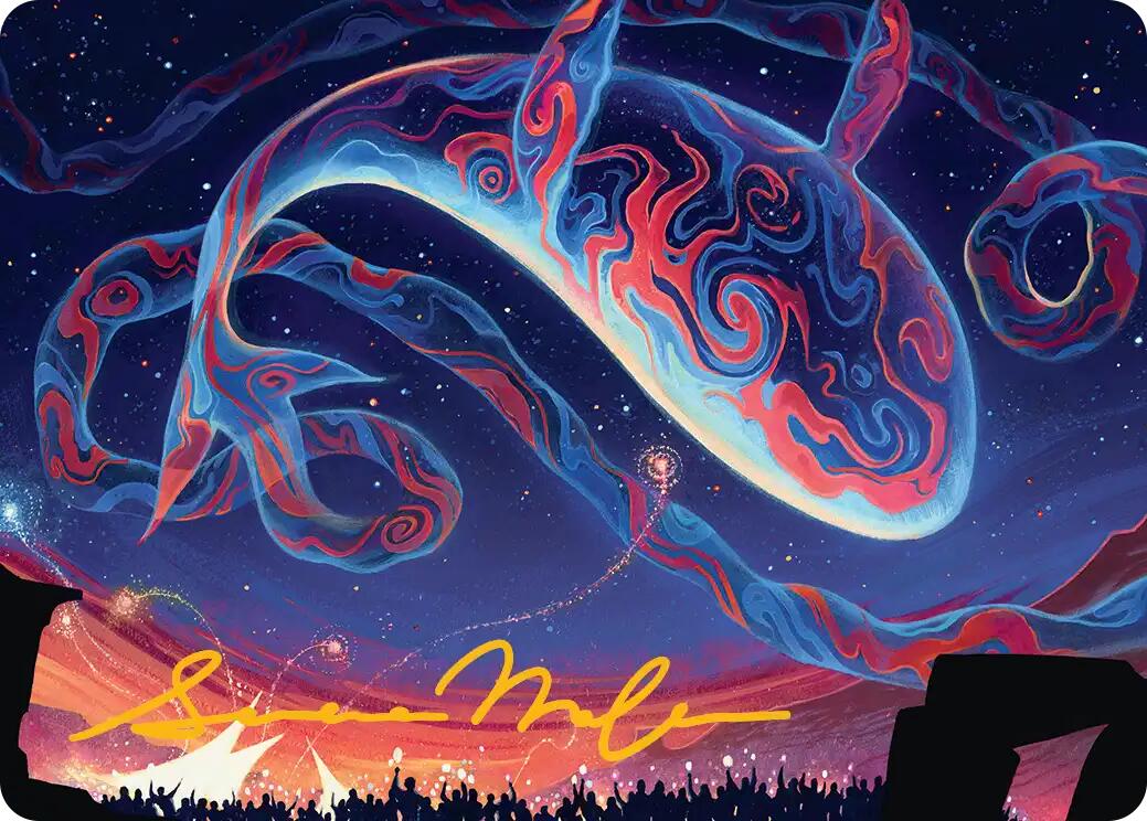 Spectacular Skywhale Art Card (Gold-Stamped Signature) [Secrets of Strixhaven Art Series] | Exor Games Bridgewater