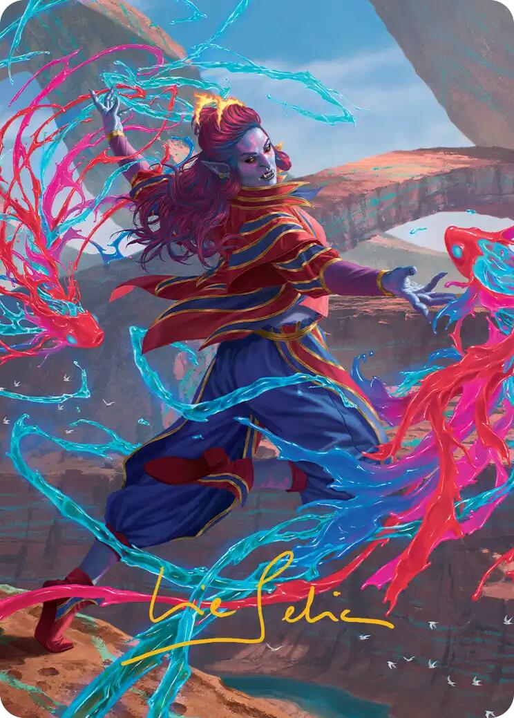 Rootha, Mastering the Moment Art Card (Gold-Stamped Signature) [Secrets of Strixhaven Art Series] | Exor Games Bridgewater