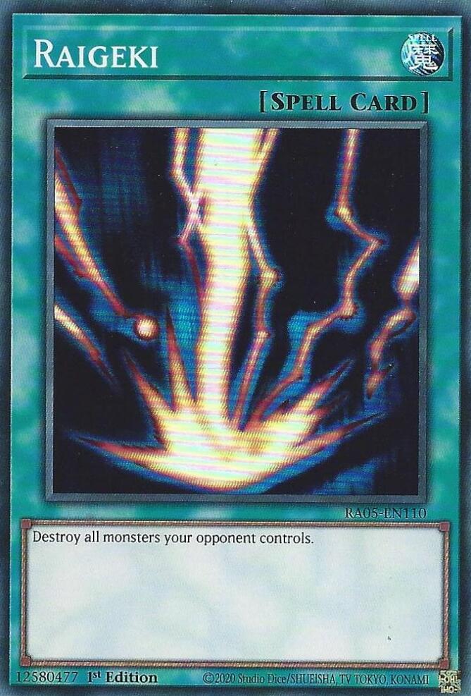 Raigeki [RA05-EN110] Super Rare | Exor Games Bridgewater