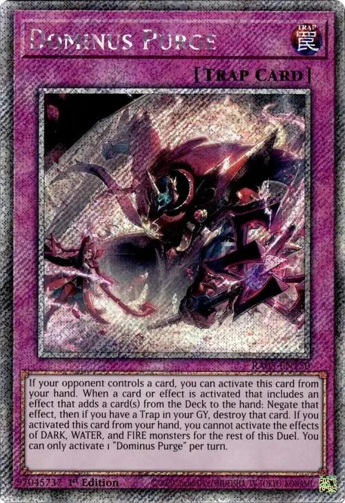 Dominus Purge (Platinum Secret Rare) [RA05-EN150] Platinum Secret Rare | Exor Games Bridgewater
