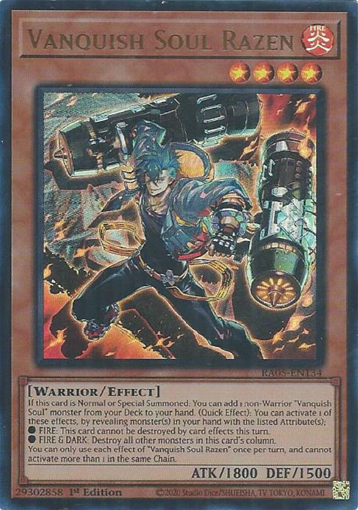 Vanquish Soul Razen (Ultra Rare) [RA05-EN134] Ultra Rare | Exor Games Bridgewater