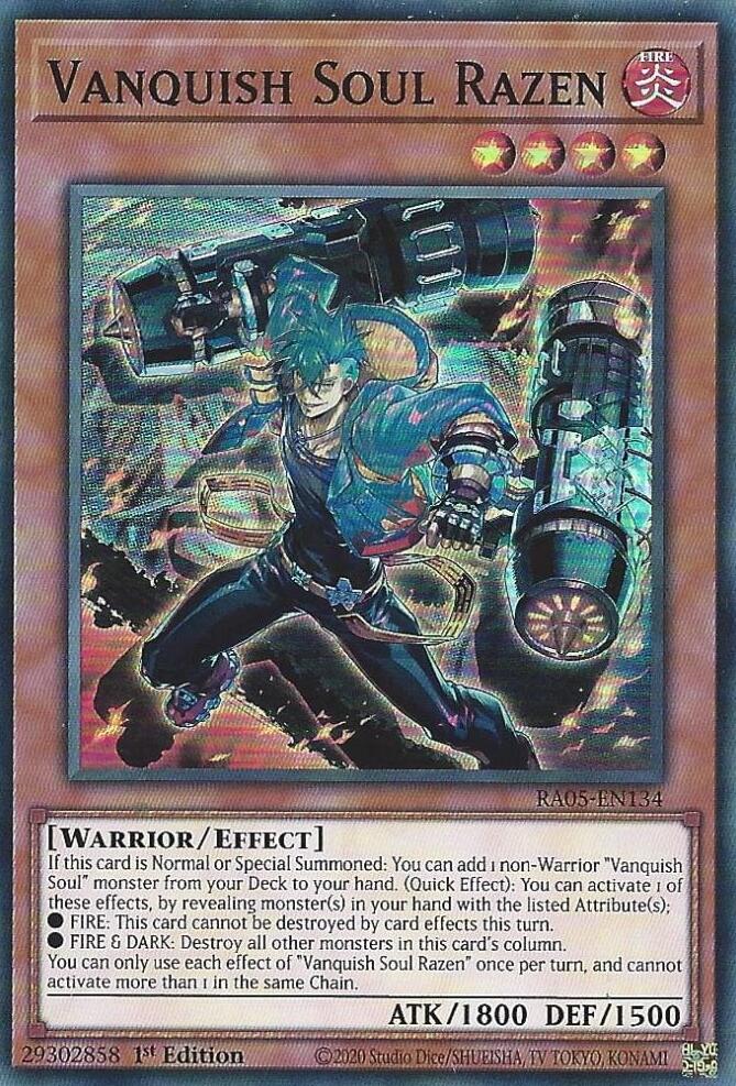Vanquish Soul Razen [RA05-EN134] Super Rare | Exor Games Bridgewater