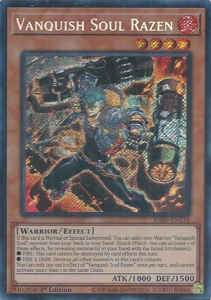 Vanquish Soul Razen (Secret Rare) [RA05-EN134] Secret Rare | Exor Games Bridgewater