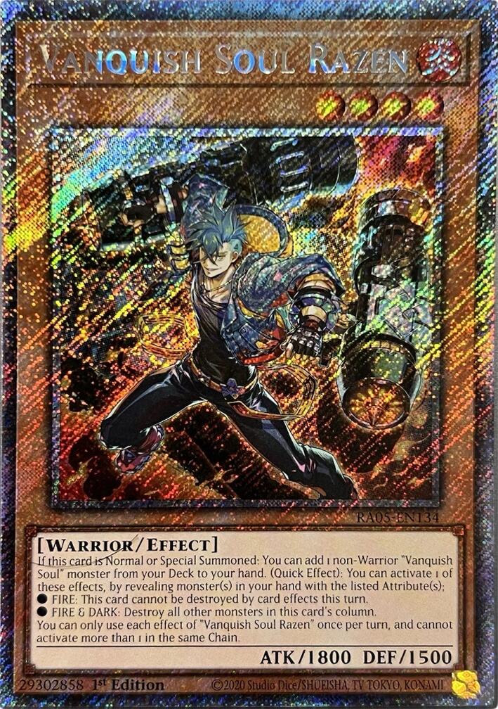 Vanquish Soul Razen (Platinum Secret Rare) [RA05-EN134] Platinum Secret Rare | Exor Games Bridgewater
